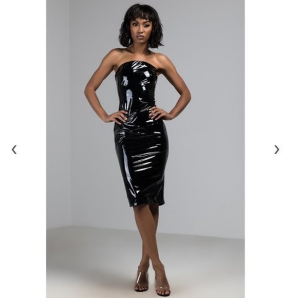AKIRA Dresses & Skirts - **PRICEDROP** Akira latex mini tube dress